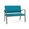 Lesro Newport 2 Seat Tandem Seating Metal Frame No Center Arms, Bronze, OH Waterfall Upholstery NP1501 - alternate 1